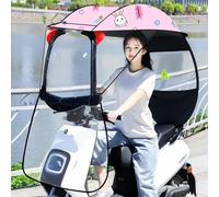 Toldo plegable universal para bicicletas eléctricas, motocicletas y scooters de movilidad, protección contra el sol, la lluvia y el viento, cubierta ligera y duradera para uso en exteriores