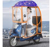 Toldo plegable universal para bicicletas eléctricas y scooters de movilidad, cubierta impermeable contra el sol, la lluvia y el viento para protección al aire libre