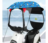 Toldo plegable universal para vehículos al aire libre, protección contra el sol, la lluvia, el viento, cubierta ligera y duradera para bicicletas eléctricas, motocicletas y scooters de movilidad