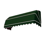 Toldo plegable verde resistente a los rayos UV para puertas y ventanas, 90 x 80 cm, resistente al aire libre, para patio, jardín y terraza Tenda Sole Pieghevole.