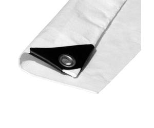 Toldo Polietileno De Doble Cara Color Blanco, Densidad 90 G / M², 5 X 8 M