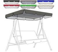 Toldo Recambio Balancin Jardin 2 Plazas y 3 Plazas Techo de Repuesto,Universal Techo Solar para balancín Toldo Fundas,Impermeable,Techo de Repuesto para Columpio Ex(Size:142 * 120 * 18cm,Color:Gris)