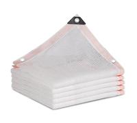 Toldo rectangular blanco para exteriores, resistente a los rayos UV, lona transpirable para jardín, patio y terraza, (3 x 3, 3 x 4, 4 x 4, 3 x 5, 5 x 5) - 5 x 9 m
