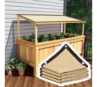 Toldo Rectangular con Ojales Hecho De Tejido Transpirable, Protección Solar, Malla De Sombreo Resistente A Los Rayos UV, Transpirable Y Protector Solar, para Pérgola, Jardín(Tamaño:1mx3)