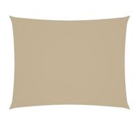 Toldo rectangular de 2 x 3 m, color beige de tela Oxford recubierta de poliuretano, resistente a los rayos UV y al moho, con sujetadores de acero inoxidable y cuerdas para un fácil montaje en