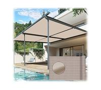 Toldo rectangular de 3 x 3,5 m, esquinas reforzadas, 165 g/m², protección UV, toldo impermeable para patio, cochera, pérgola, parasol al aire libre, cubierta duradera para exteriores