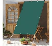Toldo rectangular de 5 x 7,5 m, color verde oscuro, para patio, jardín, piscina, balcón, resistente a los rayos UV, transpirable, protección solar para exteriores para una cobertura de sombra