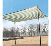 Toldo rectangular de polietileno de alta densidad duradero para uso en exteriores, toldo bloqueador UV para jardín, patio y patio trasero, tamaño 4 x 4 m, diseño de rayas, color C