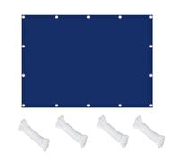 Toldo rectangular impermeable de 120 x 280 cm, toldo con protección UV para patio, césped, jardín y fiestas al aire libre, red de sombra azul marino resistente