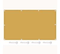 Toldo rectangular impermeable de 2,5 x 7 m, toldo de tela de poliéster duradero con ojales y cuerda para jardín, patio, pérgola y cenador. Protección solar