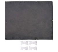 Toldo rectangular impermeable de 2,5 x 8 m, resistente a los rayos UV, diseño resistente al viento, fácil instalación con cuerda, ideal para exteriores, patio, jardín y fiestas, color gris oscuro
