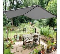 Toldo Rectangular Impermeable de 2x8 m con Cuerda incluida, Ideal para Fiestas, Jardines, Patios y césped. Color Blanco.