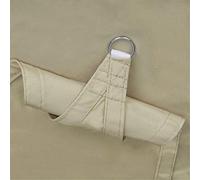 Toldo rectangular impermeable de poliéster Oxford resistente a los rayos UV, resistente al viento, para patio, jardín, 3 x 5 m, color caqui, perfecto para protección solar