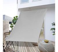 Toldo rectangular impermeable para playa, patio, resistente al viento, anti UV, cuerdas de montaje incluidas, ideal para fiestas, patio, césped, actividades al aire libre, color crema