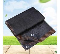 Toldo rectangular negro de 4 x 4 m, 90 % de protección UV, transpirable, resistente al desgarro, con ojales para jardín, terraza, piscina, plantas, gallinero