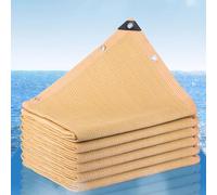 Toldo rectangular para exteriores, lona de malla transpirable, resistente al desgarro y al óxido, con ojales, protección solar permeable al agua para patio trasero, césped y fiestas (8 m x 17 m)