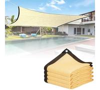 Toldo rectangular para patio, 90 % de bloqueo UV, con ojales, permeable al agua, para patio trasero (3 x 4 m)