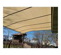 Toldo rectangular tipo vela de privacidad, tela resistente a los rayos UV con ojales para patio, jardín, pérgola, 0,4 x 4 m, cubierta de protección solar para exteriores