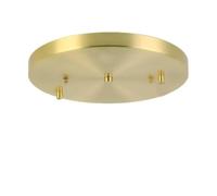 Toldo redondo de 20 cm para techo, color oro rosa, cubierta de alambre de 2 vías para lámpara de techo, accesorios ideales para colgar luces y decoración del hogar