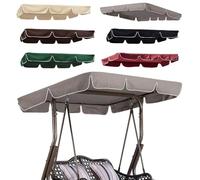 Toldo Repuesto Para Silla De Columpio, Cubierta Impermeable Para Balancín De Jardín 164x114cm 195x125cm Techo De Oxford Para Columpios(Gray,98x72.8in-249x185cm)