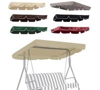 Toldo Repuesto Para Silla De Columpio, Cubierta Impermeable Para Balancín De Jardín 164x114cm 195x125cm Techo De Oxford Para Columpios(Beige,98x72.8in-249x185cm)