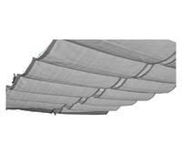 Toldo Retractil 95% HDPE Fabric Retractable Wave Sun Shade Net Garden Pergola Swimming Pool Shading Sails Sliding Canopy(Grey,1.2mx3m)