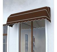 Toldo retráctil curvo francés con protección UV y lluvia, para puertas y ventanas, plegable, para exteriores, ideal para cafeterías y restaurantes, 100 x 60 x 60 cm