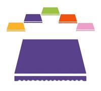 Toldo retráctil de poliéster para jardín, 3,5 x 2,5 m, 12 x 8 pies, color morado