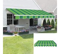 Toldo retráctil de repuesto para patio, tela impermeable para terraza, ajuste personalizado, 3,9 x 3,5 m para una mejor protección y protección al aire libre
