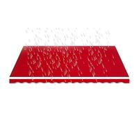 Toldo retráctil de tela de repuesto de poliéster impermeable, 3,4 x 1,5 m, para terraza, balcón, tienda, restaurante, toldo rojo duradero para toldos de 2,4 m, 3 m, 3,7 m, 4 m