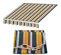 Toldo retráctil de tela de repuesto para patio, para terrazas, balcones, jardines, restaurantes, duradero para toldos de atardecer (5.5 x 18 pies)