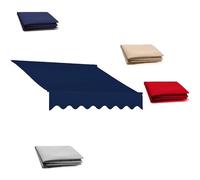 Toldo retráctil de tela de repuesto para patios, 2,4 m, 3,6 m, 4,9 m, 6,1 m, 6 x 4,5 m, resistente a la intemperie, cubierta de toldo para terraza