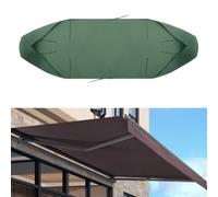 Toldo retráctil de tela Oxford 420D para exteriores, cubierta protectora impermeable y resistente al polvo con bolsa de almacenamiento, se adapta a toldos de 2 a 5 m, verde (2,5 m)