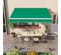 Toldo retráctil de tela Oxford impermeable, resistente a los rayos UV, sin marco, para balcón, patio, terraza, jardín al aire libre, 6 x 4 m