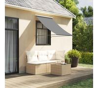 vidaXL Toldo retráctil de tela y acero Gris Antracita 150x150 cm