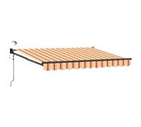 Toldo retráctil eléctrico 3,5 x 2 m | Marco de aluminio, sensor meteorológico integrado, iluminación LED, diseño moderno, fácil mantenimiento
