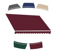Toldo retráctil impermeable de 2 m a 20 pies para patio, duradero, tela de repuesto para toldo al aire libre (enterrar 360 x 240 cm)