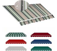 Toldo retráctil impermeable de repuesto para patio, 280 g, lona de poliéster multirayas, cubierta superior para el sol al aire libre, cubierta de 8 x 7 pies, YarBalcony tial