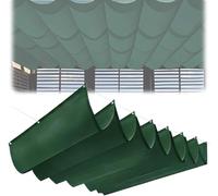 Toldo Retráctil Impermeable Parasol - Toldo De Poliéster Duradero para Patio, Jardín, Cochera, Protección contra El Viento Y Los Rayos UV, Terraza Y Jardín. Green 1.5 * 12M (W*L)