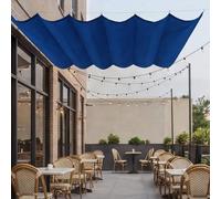 Toldo retráctil impermeable personalizado de 170 x 240 cm, protección UV, diseño resistente al desgarro para patio, terraza, porche, pabellón, azul oscuro