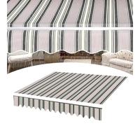 Toldo retráctil manual de repuesto de tela de poliéster impermeable para balcón, jardín, mercado: 200 x 150 cm, 250 x 200 cm, 400 x 300 cm (3 x 2,5 m)
