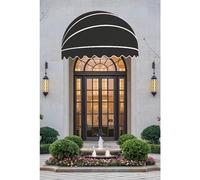 Toldo retráctil para patio, toldo plegable para puerta de ventana, toldo curvado de lona, versátil cubierta de 130 cm para exteriores para puertas y ventanas, resistente a la intemperie, fácil