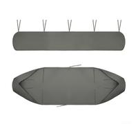 Toldo retráctil para uso en exteriores hecho de tela Oxford 420D con cualidades impermeables y resistentes al polvo para proteger muebles de patio (3,5 m)