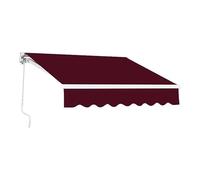 Toldo retráctil, protección UV, con manivela manual para terraza, balcón, patio