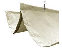 Toldo Retractil Rainproof Wave Telescopic Sunshade Sail Garden Sun Shading Canopy Outdoor Retractable Awning Pergolas Sunblock Shade Screen(Only Milky Sail,1.2x5m)