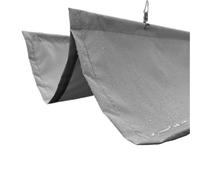 Toldo Retractil Rainproof Wave Telescopic Sunshade Sail Garden Sun Shading Canopy Outdoor Retractable Awning Pergolas Sunblock Shade Screen(Only Grey Sail,1x4m)