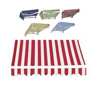 Toldo retráctil resistente a los rayos UV para patio, 16x13ft / 500 x 400 cm, cubierta manual para puertas y estructuras, fácil instalación al aire libre