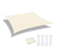 Toldo Retractil Sun Shade Sail Rectangle Canopy Waterproof Cover For Garden Outdoor Patio Deck Pergola Porch Tents(Cream White,Rectangle 600x400CM)