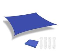 Toldo Retractil Sun Shade Sail Rectangle Canopy Waterproof Cover For Garden Outdoor Patio Deck Pergola Porch Tents(Blue,Rectangle 500x300CM)