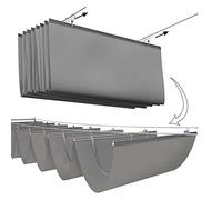 Toldo retráctil Wave e0,6x/0,60 x 3 m con protección UV, tela transpirable, impermeable, con kit de montaje, color gris